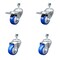 Service Caster 3.5 Inch SS Blue Poly Swivel 1/2 Inch Threaded Stem Caster Total Lock Brake, 2PK SSTSTTL20S3514-PPUB-BLUE-121315-2-S2 - alternate 1